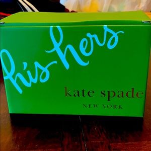 Kate Spade His and Hers wine glasses